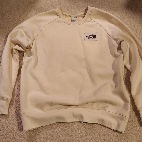The North Face Tops The North Face Cream Crew Sweatshirt Poshmark